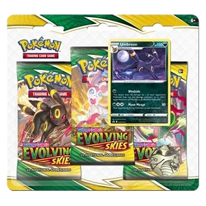 Evolving Skies: Umbreon 3-Pack Blister